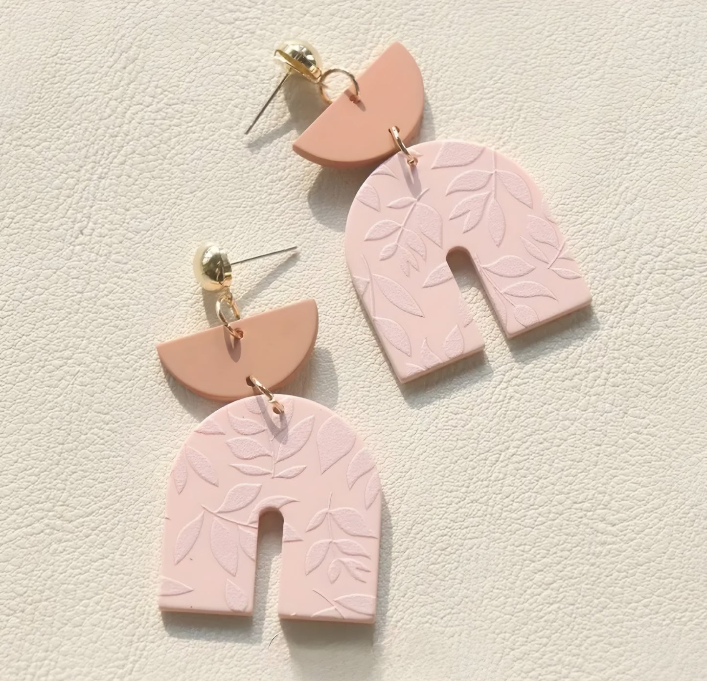 Blush Leaf Earrings