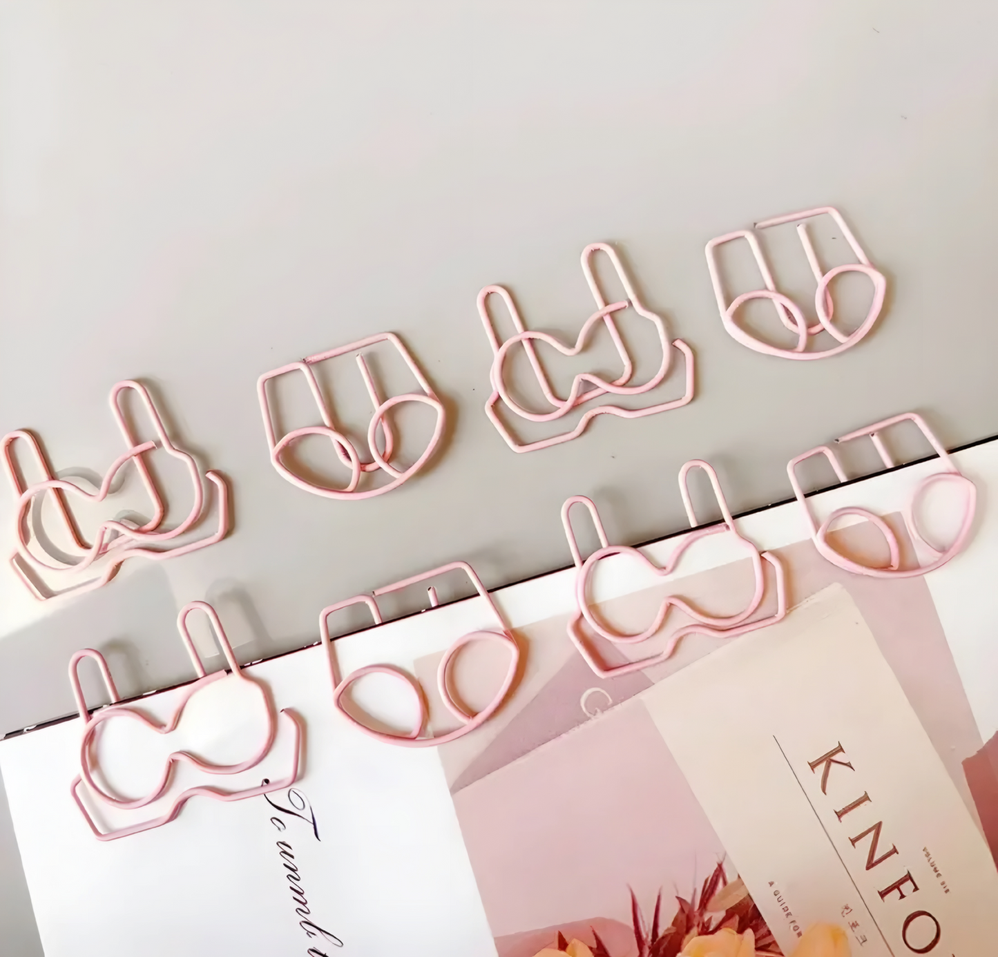 Blush Pink Lingerie Paper Clips