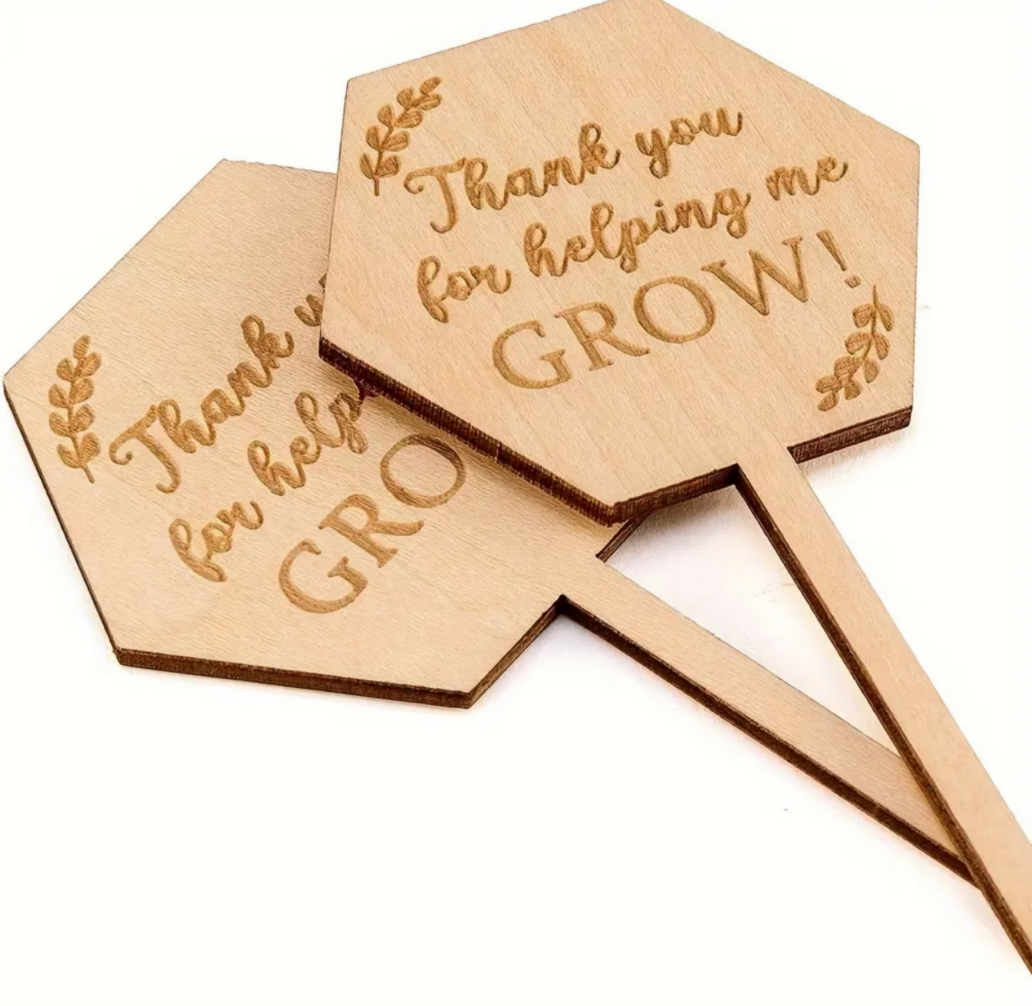Helping Me Grow Wooden Sign