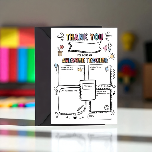 Awesome Teacher Card