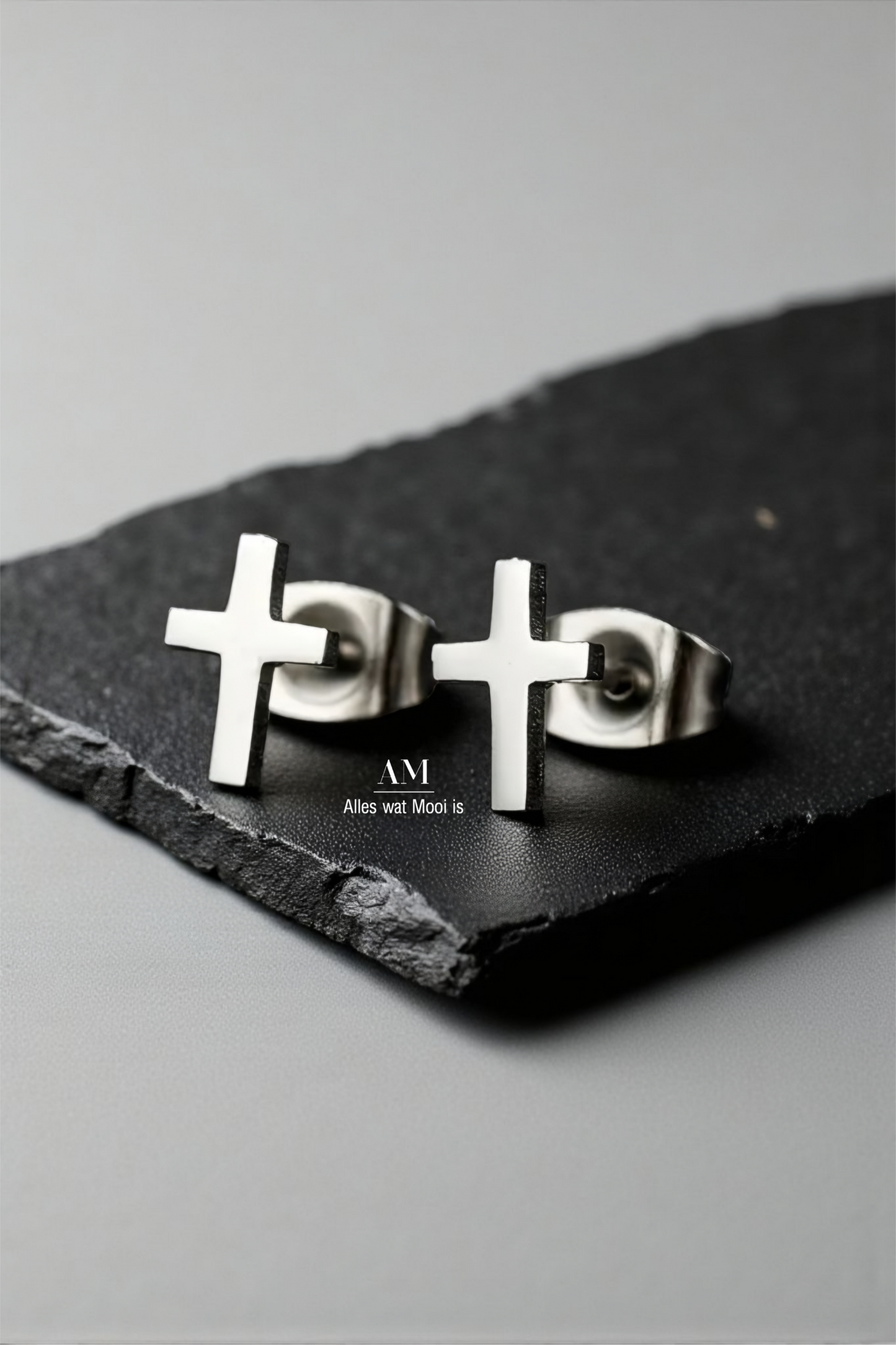 Petite Stainless Steel Cross Earrings