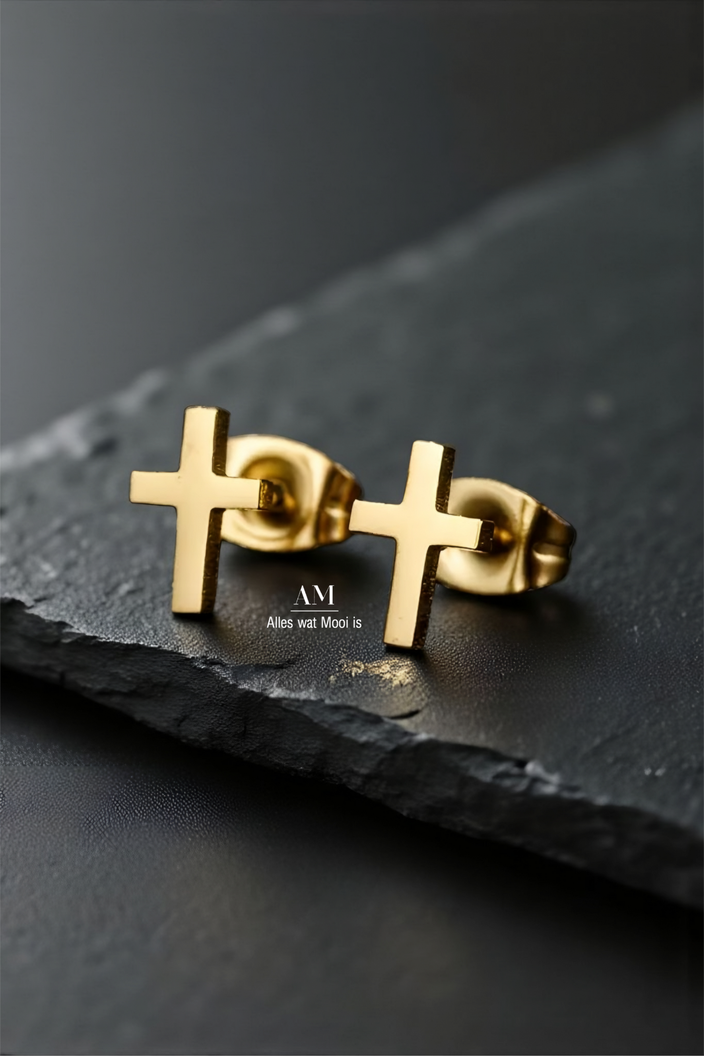 Petite Stainless Steel Cross Earrings
