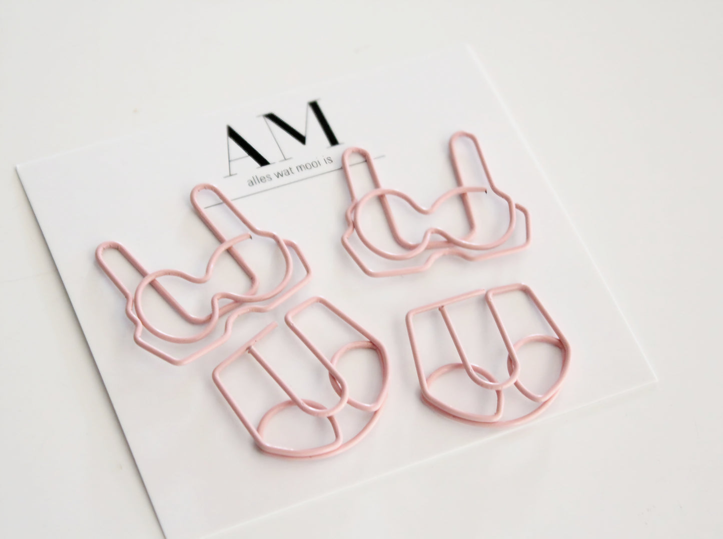 Blush Pink Lingerie Paper Clips