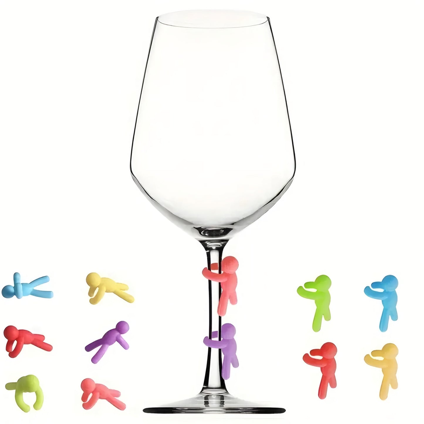 Mini Figurine Wine Glass Markers