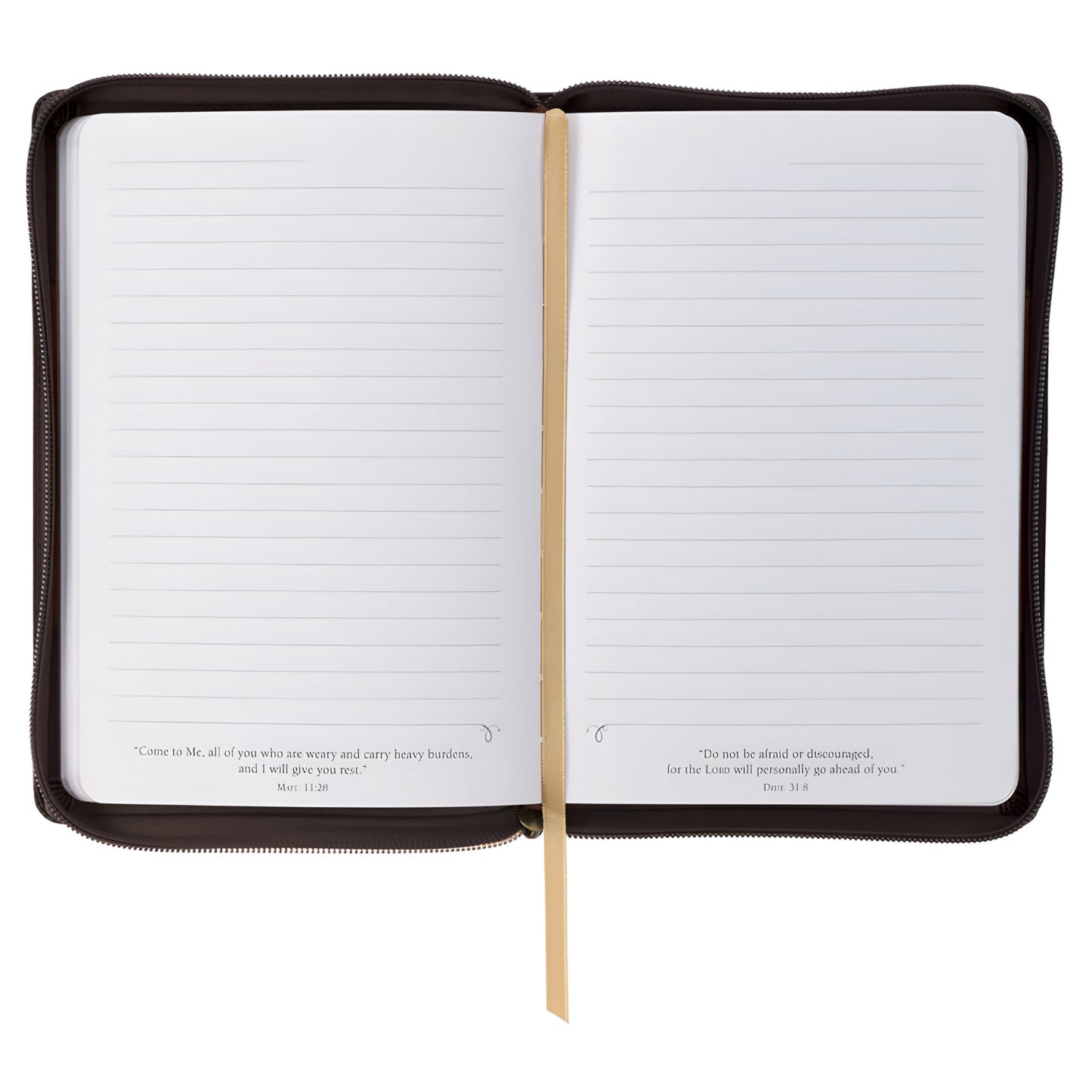 Man Of God Faux Leather Journal with Zipped Closure