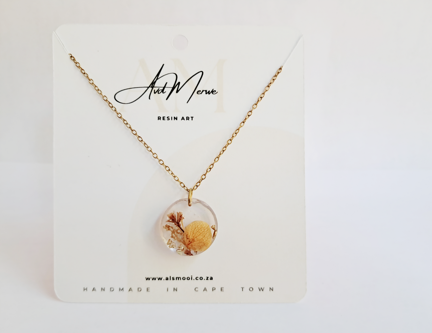 Golden Whisper Bloom Pendant