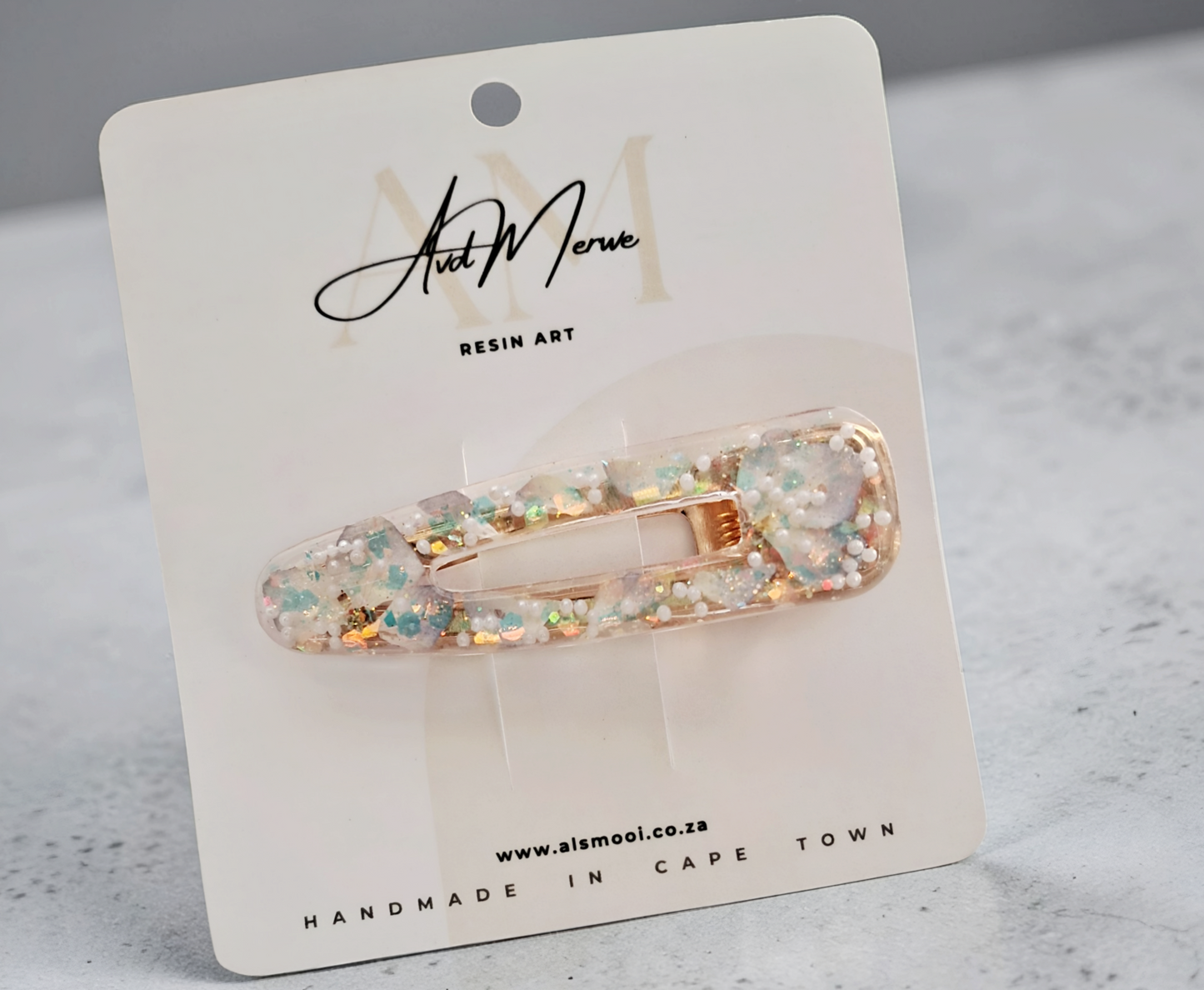 Hydrangea Pearl Hair Clip
