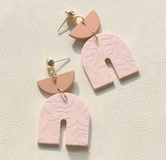 Blush Leaf Earrings