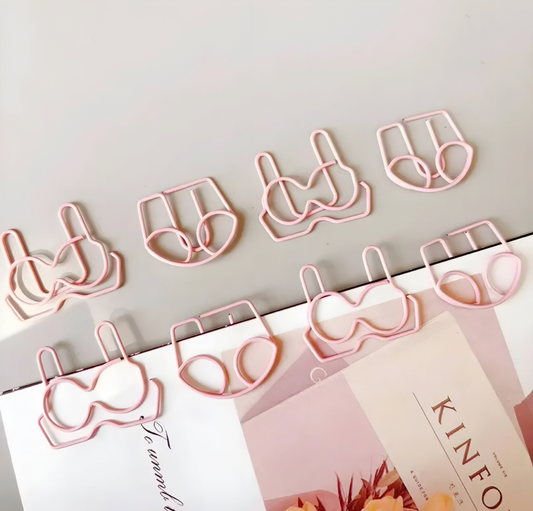 Blush Pink Lingerie Paper Clips