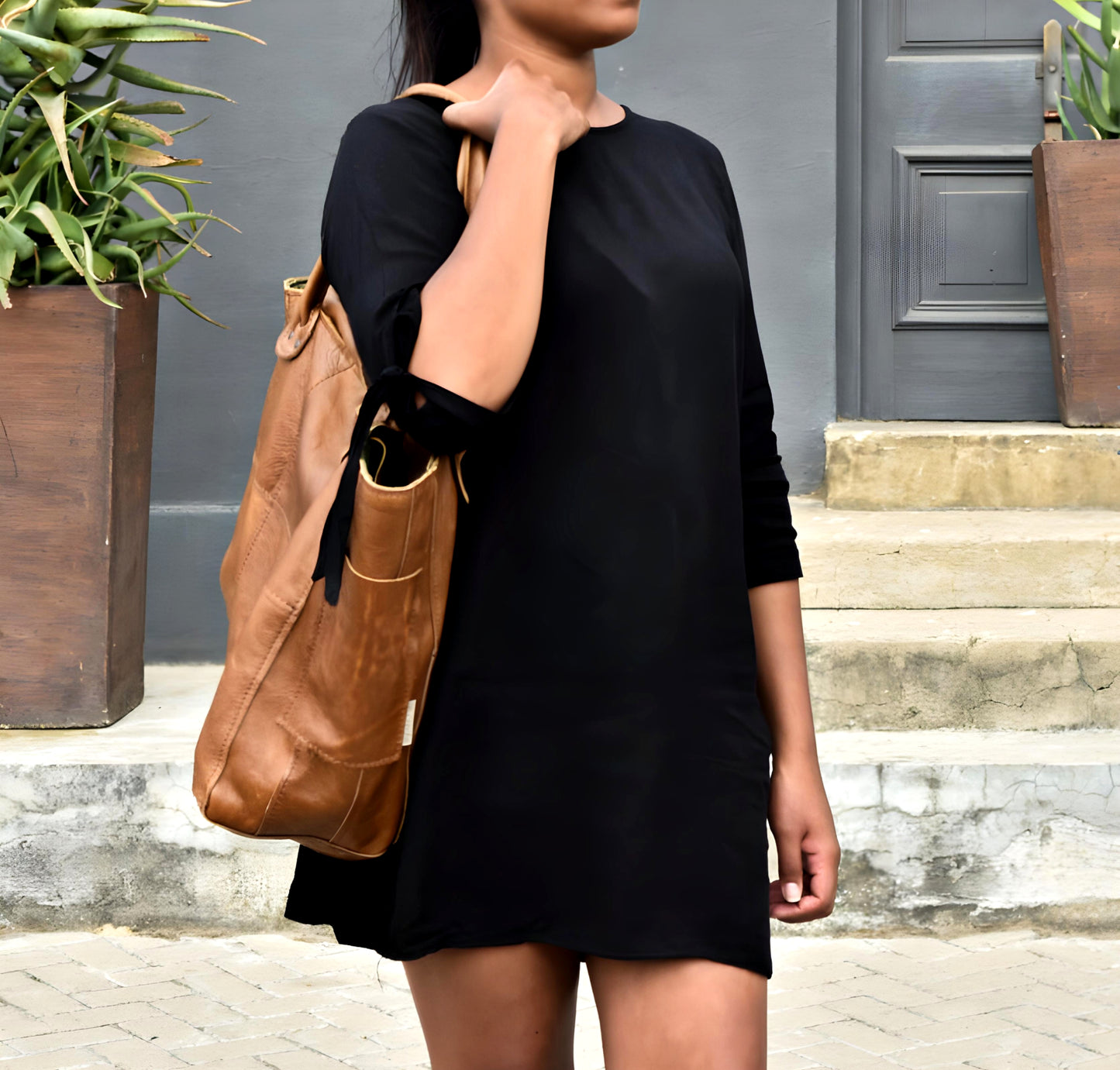 Large Genuine Leather Tote