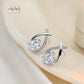 Criss Cross Cubic Zirconia Earrings