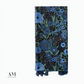 Blue & Green Floral Tassle Scarf