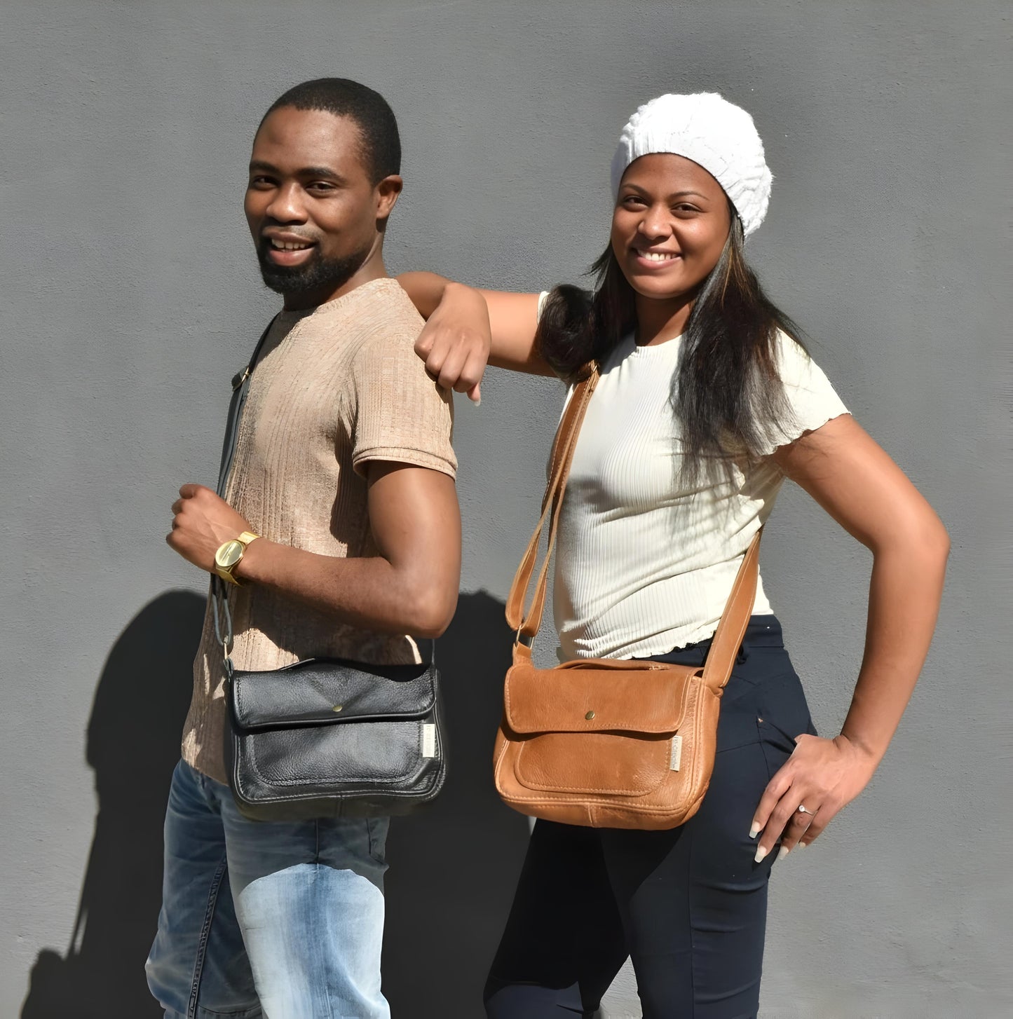 Genuine Leather Cross Body Bag