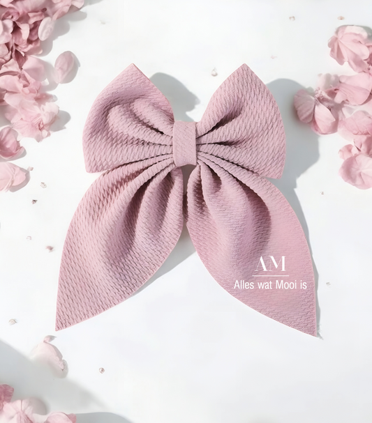 Blush Bow Hair Clip