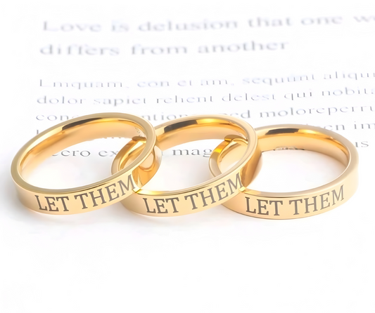 Let Them Stainless Steel Ring