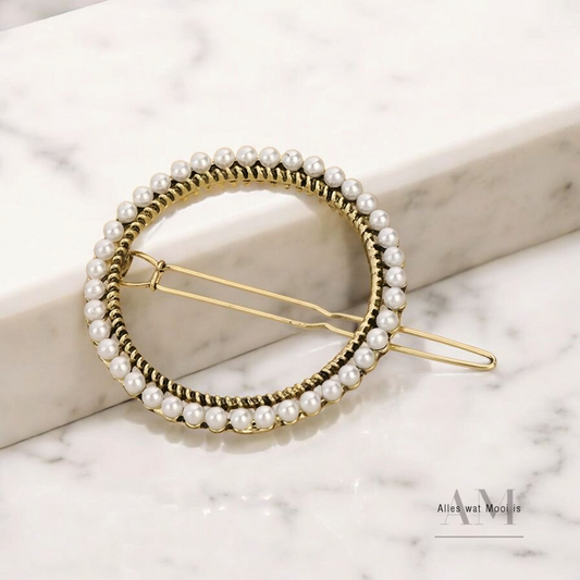Round Pearl Hair Clip