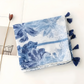 Blue & White Floral Scarf