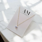 Blue & White Heart Pendant Necklace