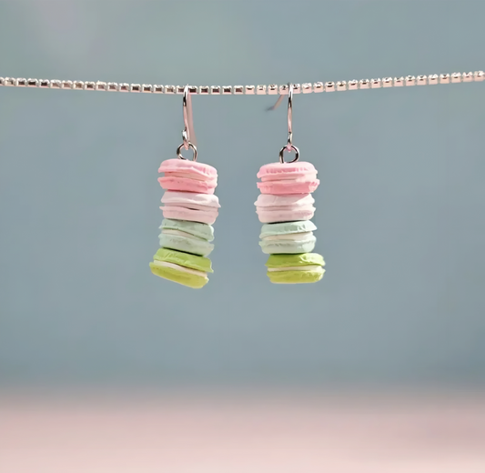 Pastel Macaron Dangle Earrings