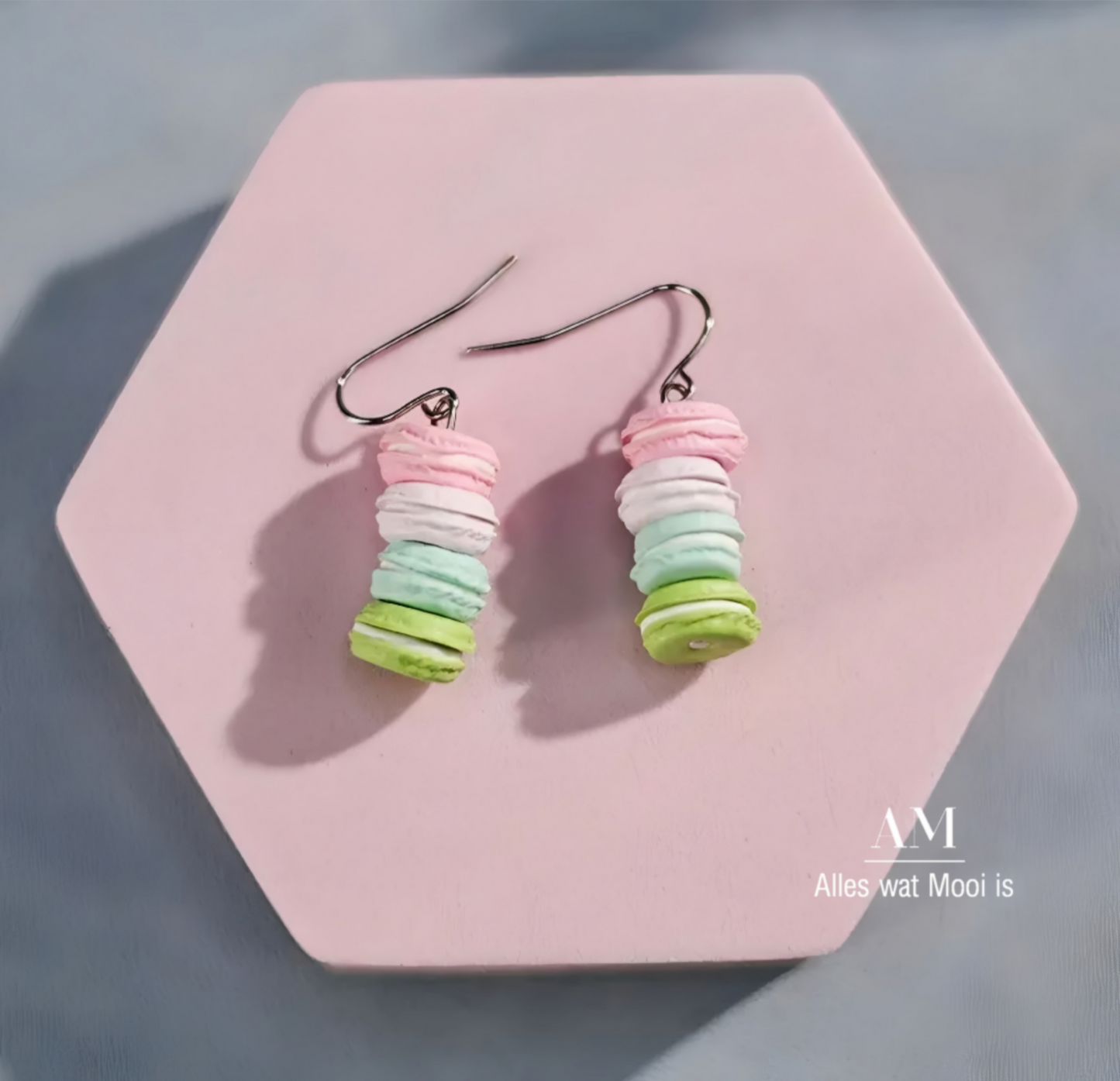 Pastel Macaron Dangle Earrings