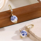 Blue & White Porcelain Beaded Earrings