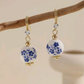 Blue & White Porcelain Beaded Earrings