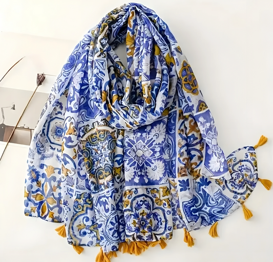 Blue & Yellow Scarf