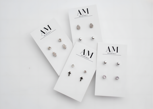 Petite Stud Sets - Silver