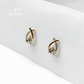 Criss Cross Cubic Zirconia Earrings
