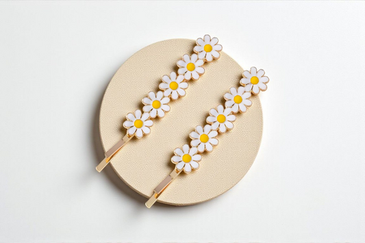 Daisy Hair Clip Set