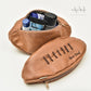 Leather Rugby Ball Toiletry Bag