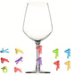 Mini Figurine Wine Glass Markers