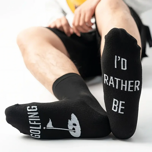 I'd Rather Be Golfing Socks