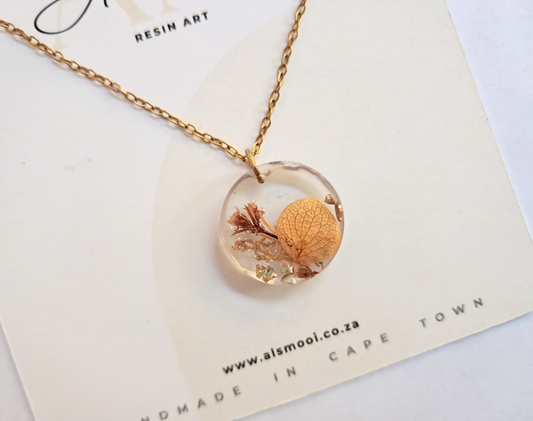 Golden Whisper Bloom Pendant