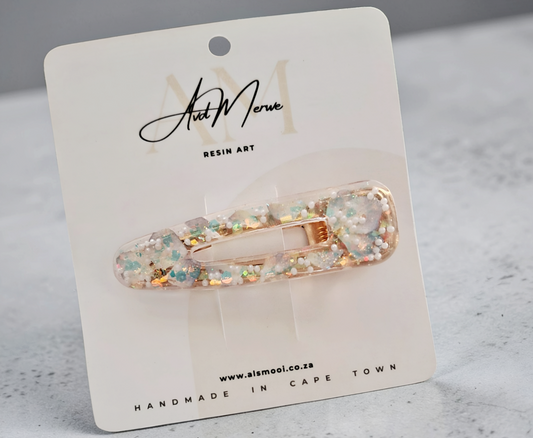 Hydrangea Pearl Hair Clip